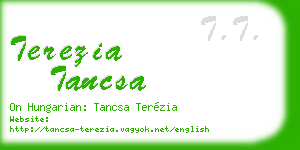 terezia tancsa business card